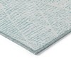 Aqua And Ivory Geometric Washable Indoor Outdoor Area Rug - 4 of 4