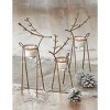 tagltd Gold Christmas Reindeer Large Tealight Candle Holder Tabletop Decor 5.62L x 4.25W x 13.39H inch. - 2 of 2