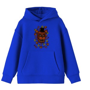 Five Nights at Freddy's Big Freddy Face Boy's Royal Blue Sweatshirt - 1 of 1