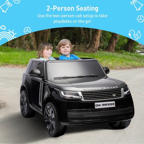 WhizMax 24V Ride On Car 2 Seater Licensed Land Rover Kids Electric Vehicle with Parent Remote Control 3 Speeds for Boys Girls Kids Black