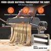 Manual Pasta Maker Machine for Spaghetti, Lasagna, Dumpling Wrappers – Hand Crank Noodle Maker Kitchen Tool Kit - 4 of 4