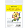 Strathmore 300 Series Watercolor Cards & Envelopes, Anniversary Size, 3.5x4.875 inch, 6 Per Pack, 3 Packs - 2 of 4
