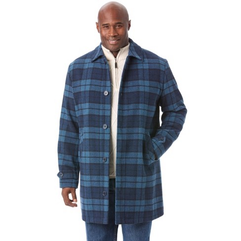 Mens tartan coat on sale