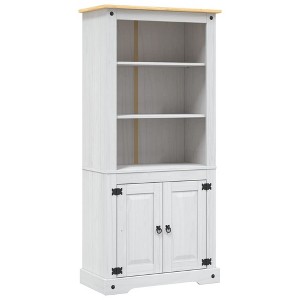 VidaXL Cupboard Mexican Pine Corona Range White 31.5"x15.7"x66.9" - 1 of 4