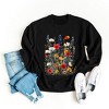 Simply Sage Market Women's Graphic Sweatshirt Blue and Red Wildflowers - 3 of 4