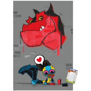 Trends International Marvel's Moon Girl & Devil Dinosaur - Wall Art Unframed Wall Poster Prints - 1 of 4