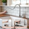 DOMETOUR High Arc Single Handle Stainless Steel Brushed Nickle Kitchen Faucets with Pull Down Sprayer - 2 of 4