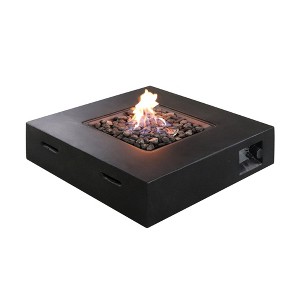 Mondawe Fiber Reinforced Propane/Natural Gas Concrete Charcoal Fire Pit Table - 1 of 4