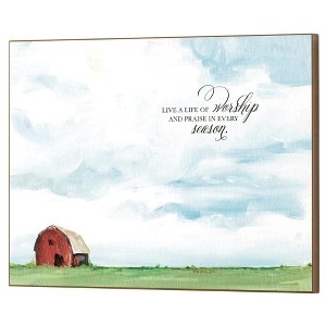 Dicksons Live a Life Of Worship And Praise In Every Season Multicolor 16 x 12 MDF Decorative Wall Plaque Art Print - 1 of 2