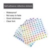 Unique Bargains Office Home Warehouse Self-Adhesive Reflective Sticker 10 Sheets - 3 of 4