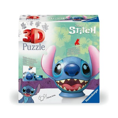 Ravensburger 3D Puzzle-Ball Disney Stitch Jigsaw Puzzle - 72pc