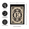 Evergreen Flag Cambridge Chic Letter E Monogram Applique Garden Flag - 12.5" Wide x 18" High - 2 of 4