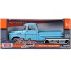 1958 Chevrolet Apache Fleetside Pickup Truck Light Blue 1/24 Diecast Model Car by Motormax - 3 of 3