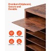 VEVOR Literature Organizer, 24 Compartments Office Mailbox with Removable Shelves, Wooden Mailbox Sorter Particle Board, Brown - 4 of 4