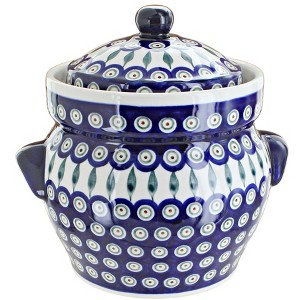 Blue Rose Polish Pottery 1126 Zaklady Canister - 1 of 2