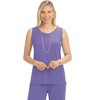 Collections Etc Flattering Stretch Knit Sleeveless Tank Top - 4 of 4