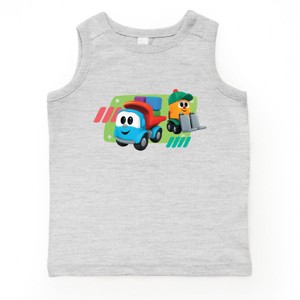 Leo the Truck Leo and Lifty Green - Kids Youth Tank Top - 1 of 3