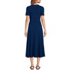 Women's Cotton Modal Vneck Wrap Midi Dress - 2 of 3
