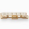 vidaXL Garden Lounge Set Cream Solid acacia wood with an oiled finish - 3 of 4