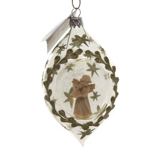 Golden Bell Collection 3.5 Inch Angel In  Ornament Christmas - 1 of 2