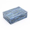 Yareli Handcrafted Sky-Blue Dyed Bone Inlay Decorative Box - Coastal Charm - 2 of 4