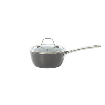 10-Piece Black Nonstick Aluminum Cookware Set with Glass Lids