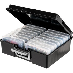 IRIS USA 4” x 6” Photo Storage Box with 16 Keeper Cases - 1 of 4