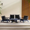 WestinTrends Avalon Outdoor 5-Piece Modular Sectional Patio Furniture Sofa Set - 2 of 4