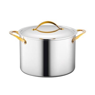 Goodful 7qt Cast Aluminum, Ceramic Stock Pot with Lid, Side