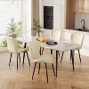 Dining Chairs Set of 2/4/6, Modern Upholstered Pu Leather Kitchen Side Chairs Comfy Backrest - 3 of 4