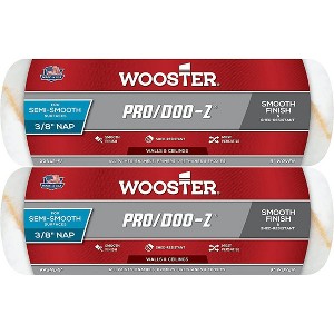 Wooster Genuine 9" Pro/Doo-Z 3/8" Nap Roller Cover 2-Pack, RR642-9-2PK - 1 of 1