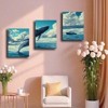 3pcs Framed Canvas Wall Art Set - Ocean Themed Whale and Ship Prints for Living Room, Bedroom, Office Decor - Canvas Material - 2 of 4
