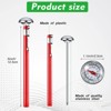 Itopfox 6 Pcs Stainless Steel Kitchen Thermometer with Long Stem for Oven Probe Meat Grill BBQ Cooking Chocolate Water Milk Frothing (Red) - 2 of 4