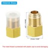 Unique Bargains Fit Air Gas Line Refrigeration Brass SAE 45 Degree Flare Plumbing Connectors - 2 of 4