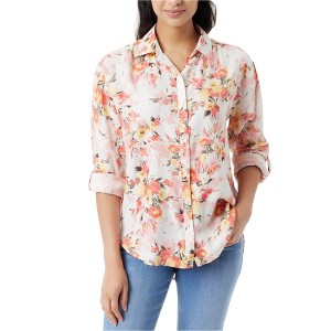 Gloria Vanderbilt Womens Amanda Floral Button Up Shirt - 1 of 1