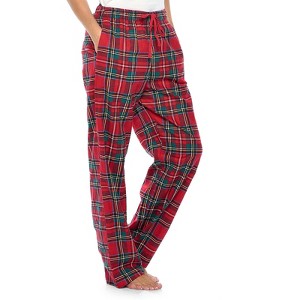 Casual Nights Women's Flannel Pajama Sleep Pants, Super Soft Plaid Pjs Bottoms - 1 of 4