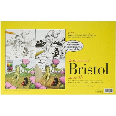 Strathmore 300 Series Bristol Paper, 11 x 17 Inches, 100 lb, 24 Sheets