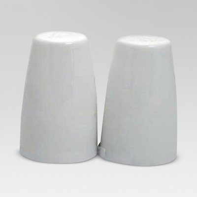 white salt pepper shakers