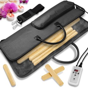 SereneLife Thermal Therapy Bamboo Stick Massage Kit with Heating Bag PSLMSGBMB22 - 1 of 4