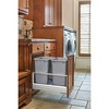 Rev-A-Shelf 5149 Series Double Aluminum Pull-Out Kitchen Waste Containers with Soft Open and Close Slides - 4 of 4