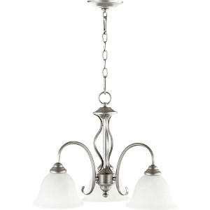 Quorum Lighting Spencer 3-Light Nook Pendant, Classic Nickel, 21 Width, 18 Height - 1 of 1