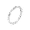 GILDED 1/6 CTTW Lab Grown Diamond Stackable Band Ring in Sterling Silver, Size 7 - 2 of 4