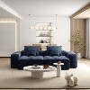 KWPZQEB Modular Sectional Sofa, Comfy Cloud Couch with Movable Ottoman & Pillows, Oversized Chenille Modular Sofa for Living Room - 2 of 4