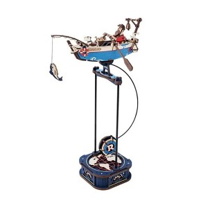 ROBOTIME 3D Puzzle, Wooden Building Kits with Ocean Fisher Model, DIY Pendulum Toy for Kids Adults, Multicolored, 6.9"*7.3"*13.2" - 1 of 4