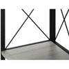 Kumasinova 60"/62" 4-Tier Corner Bookshelf,Black Metal Bookcase with Transitional Square Design/X-Design,Modern Book Shelves for Bedroom,Office - 4 of 4