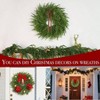 26 Inch Norfolk Pine Wreath Large Artificial Green Wreath for Front Door Walls Porches Farmhouse Holiday Decor Indoor Outdoor - 4 of 4