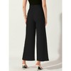 INSPIRE CHIC Women's Tie Knot High Waist Pleated Wide Leg Pants with Pockets - 4 of 4
