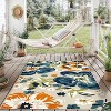World Rug Gallery Bergamo Contemporary Floral Indoor/Outdoor Area Rug - 2 of 4