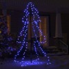 vidaXL Christmas Cone Tree - 3x5 Ft with 200 LEDs, Indoor and Outdoor Use, 8 Lighting Effects - 3 of 4