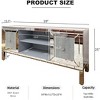 TV Stand for TVs Up to 65 Inches, Media Console Table with Storage, Mirror Entertainment Center Cabinet - 2 of 4